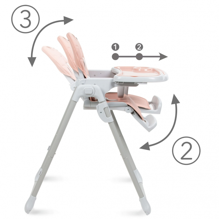 Scaun de masa multifunctional Kidwell BENO - Pink [4]