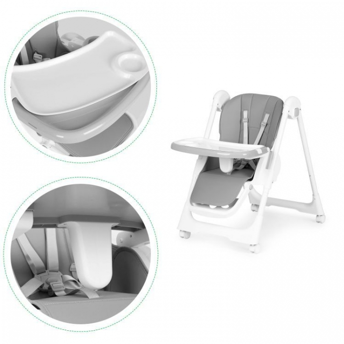 Scaun de masa pentru copii Ecotoys HA-013 - Gri inchis [5]