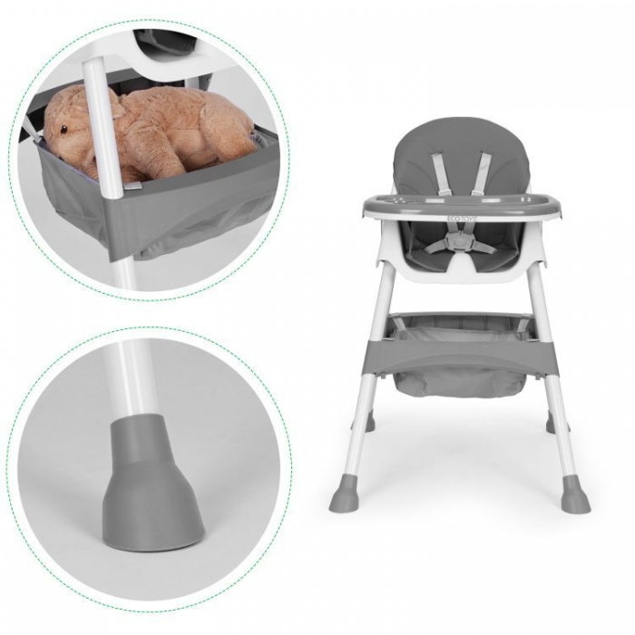 Scaun de masa pentru copii Ecotoys HC521 - Gri [11]