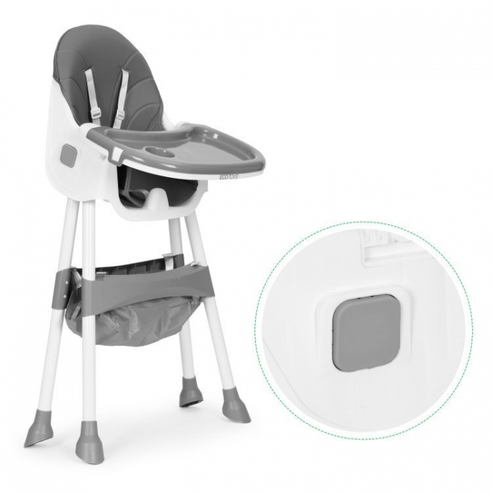 Scaun de masa pentru copii Ecotoys HC521 - Gri [9]