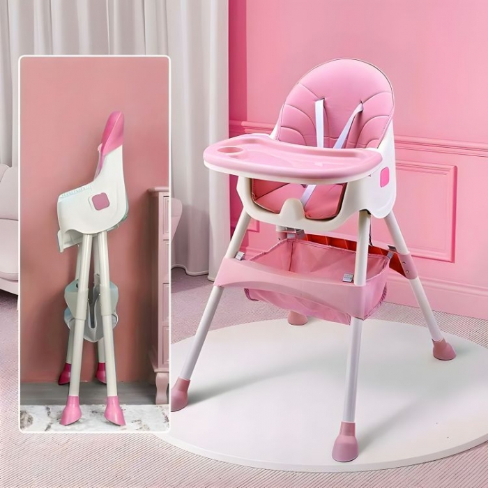Scaun de masa pentru copii Ecotoys HC521 - Roz [3]
