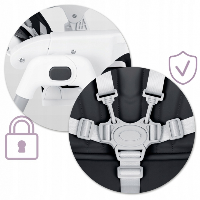 Scaun de masa pentru copii Ricokids Tulo 700603 - Negru [3]