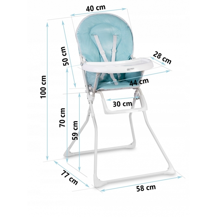 Scaun de masa Ricokids Fando - Albastru [6]