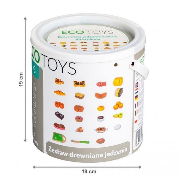 Set alimente din lemn Ecotoys 23 buc [2]