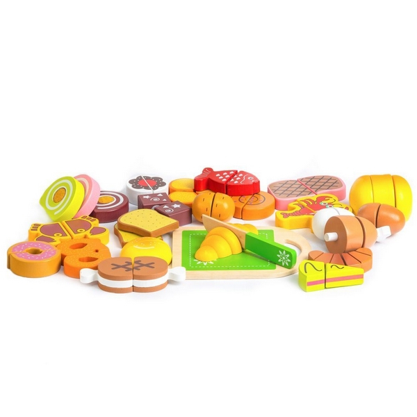 Set alimente din lemn Ecotoys 23 buc [3]
