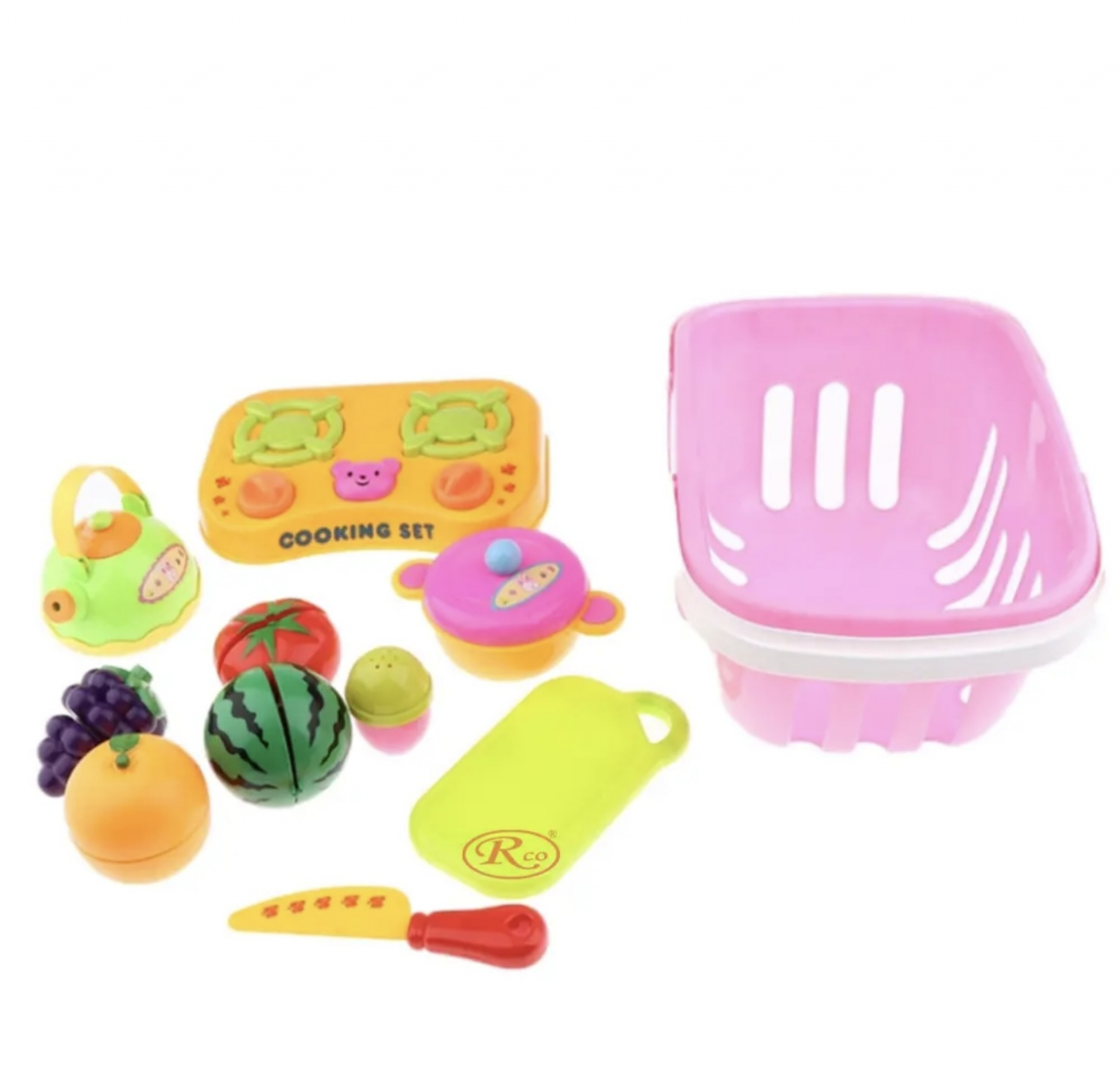 Set bucatarie Ceainic Aragaz Fructe-legume feliate [3]