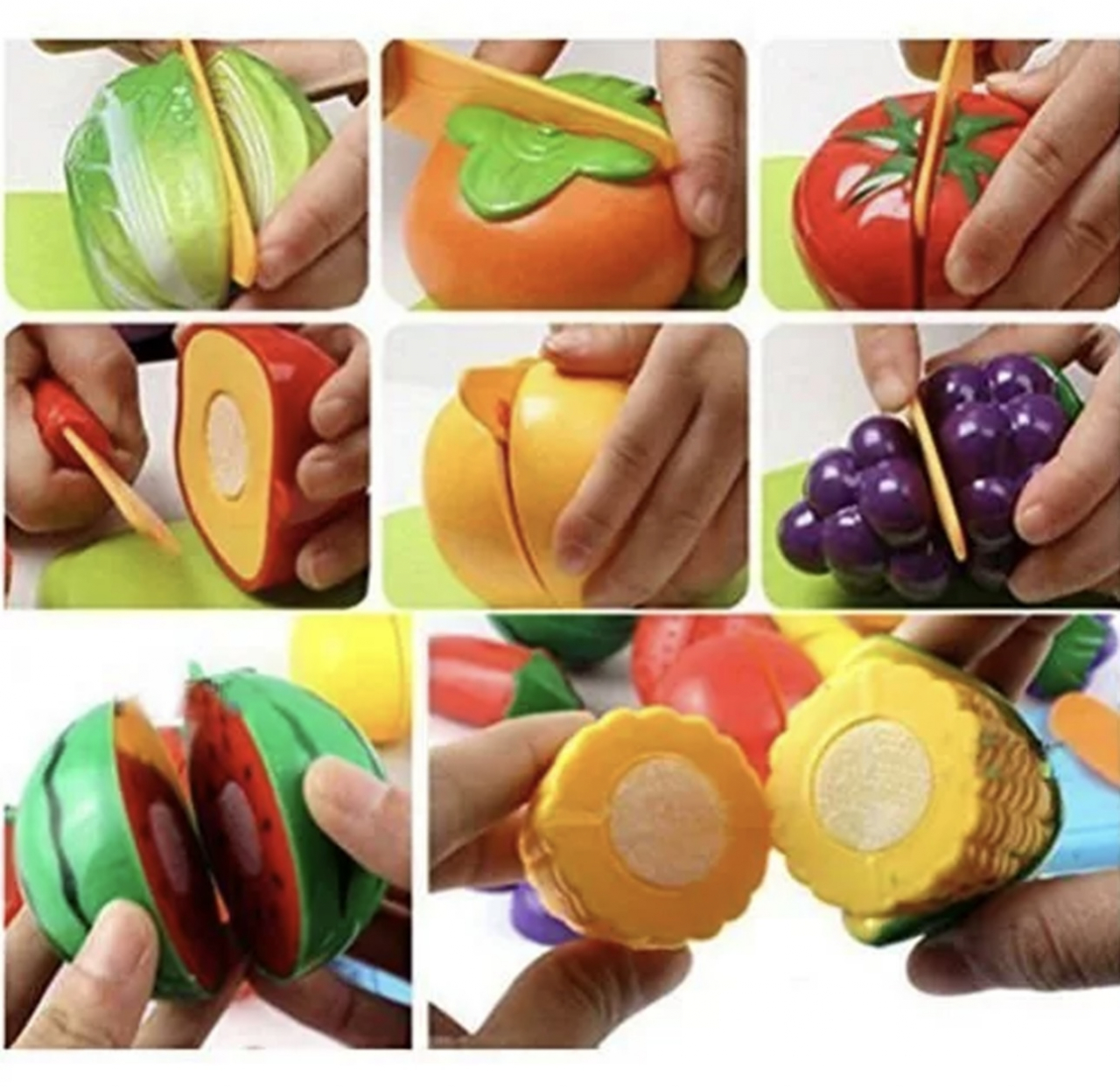 Set cosul cu fructe de taiat Jucarii feliere cu cutit [2]