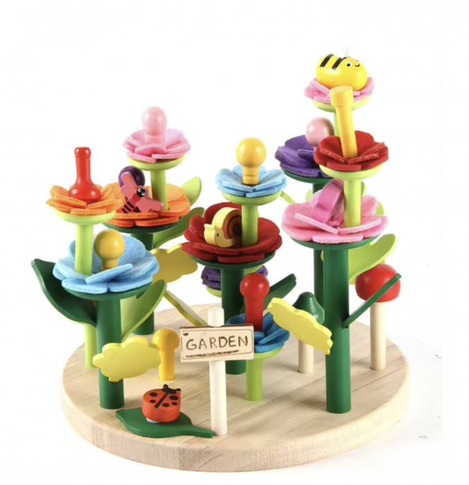 Set de constructie creativ, Gradina Flori, 53 piese, 3 ani+ [2]