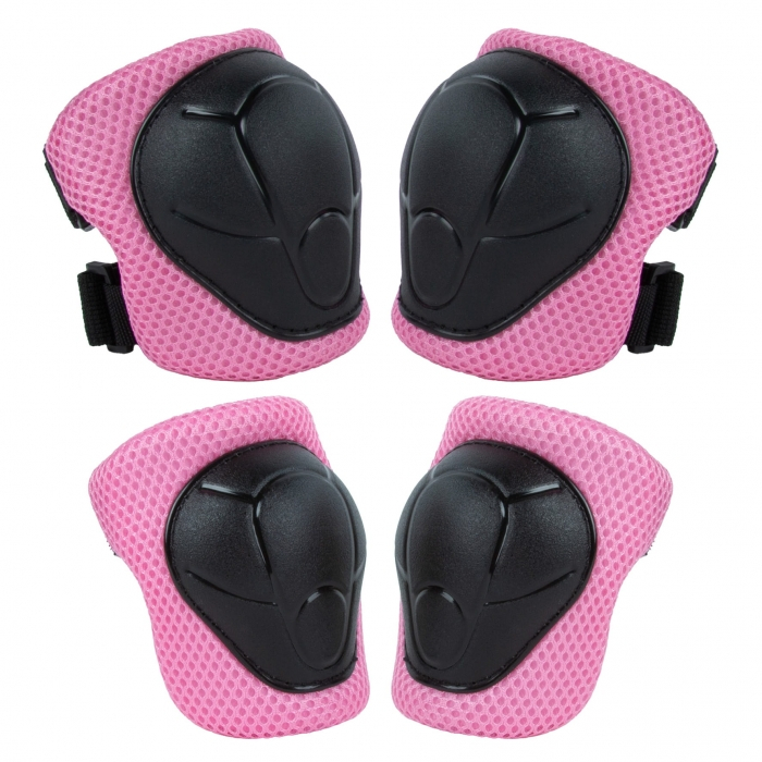 Set de protectie pentru copii, cotiere si genunchiere, marimea M, Kidwell TRIX - Pink [9]