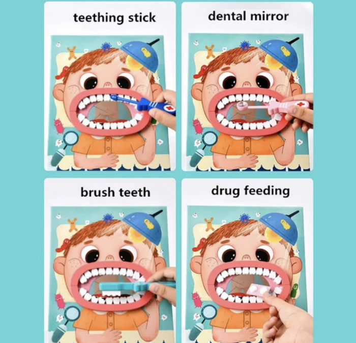 Set doctor dentist din lemn, 23 piese [6]