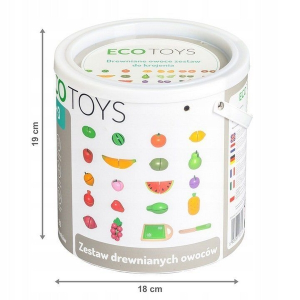 Set fructe din lemn Ecotoys 20 buc [2]