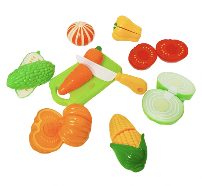 Set Legume feliate Tocator Cutit Alimente pentru gatit din plastic [2]