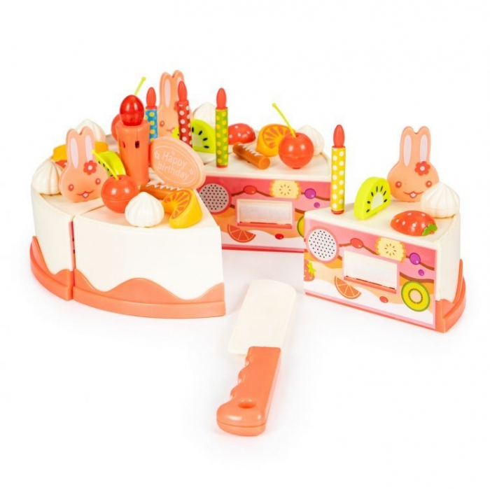Set tort aniversar cu accesorii, 82 de elemente, Ecotoys HC417716 [4]