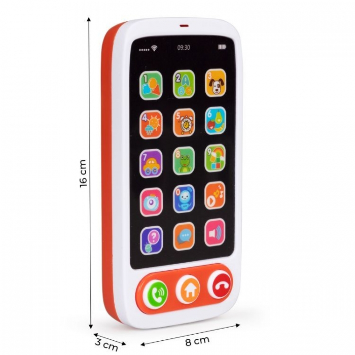 Smartphone interactiv cu sunete si efecte luminioase pentru copii Huanger HE8001 [4]