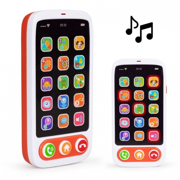 Smartphone interactiv cu sunete si efecte luminioase pentru copii Huanger HE8001 [3]