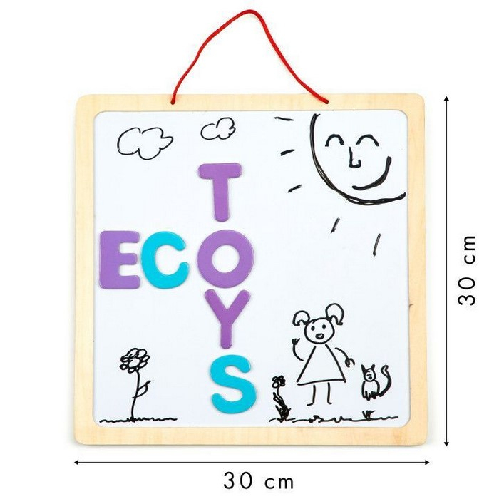 Tabla educationala 3 in 1 cu litere magnetice Ecotoys ESC-W-018A [7]