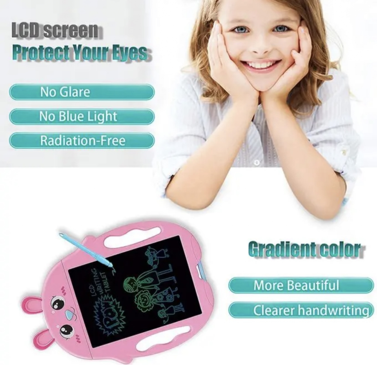 Tableta scris-desen cu ecran LCD buton de sters [2]