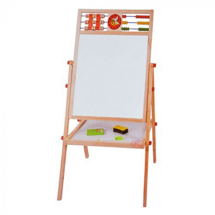 Tablita lemn mare cu 2 fete, suport si accesorii, 66 cm [1]