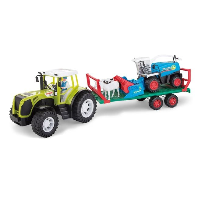 Tractor cu Remorca Masina de Treierat & Sunet [1]