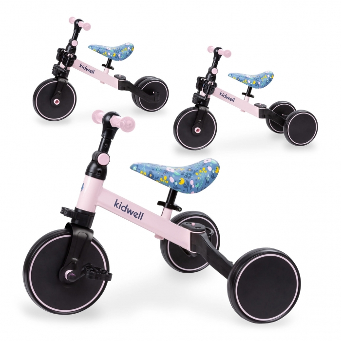 Tricicleta cu pedale 3 in 1 Kidwell Pico Spring Flower [2]