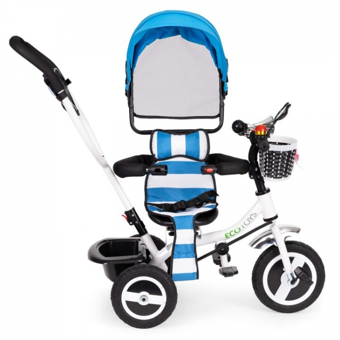 Tricicleta cu sezut rotativ Ecotoys JM-066-9L - Albastra [7]