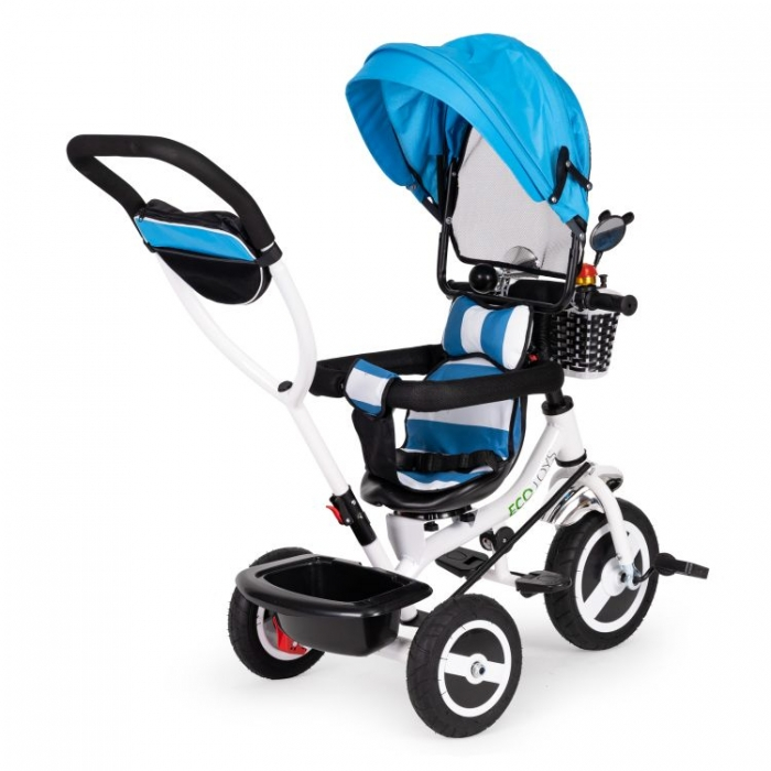 Tricicleta cu sezut rotativ Ecotoys JM-066-9L - Albastra [6]