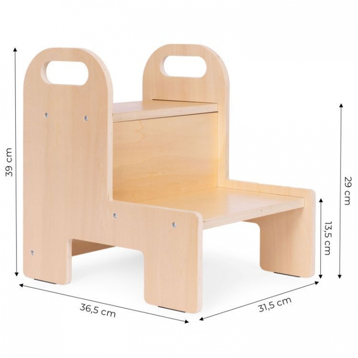 Turn de invatare din lemn, 31.5 x 36.5 x 39 cm, Ecotoys ESC-W-062 [10]