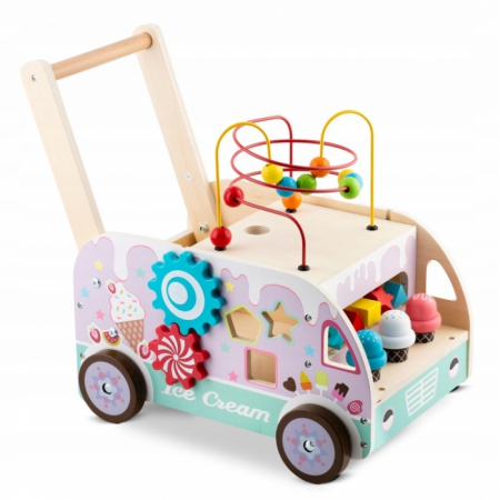 Antemergator din lemn tip magazin cu inghetata si diverse activitati, 48 x 27.5 x 40.5 cm, Ricokids RK-873 [2]