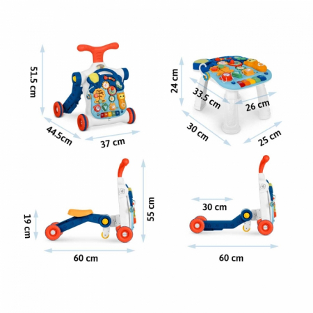 Antemergator educational 4 in 1 Ricokids 781900 - Albastru [3]