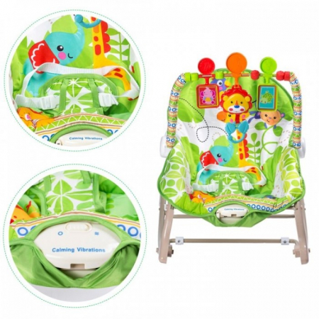 Balansoar cu vibratii 3 in 1 Ecotoys 8616 - Jungla [3]