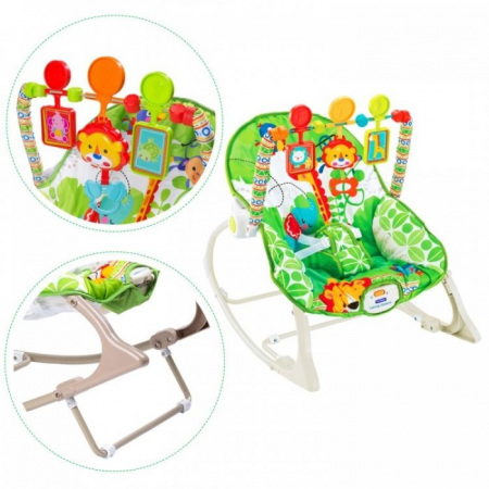 Balansoar cu vibratii 3 in 1 Ecotoys 8616 - Jungla [2]