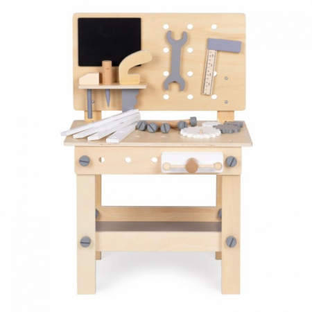 Banc de lucru din lemn cu accesorii pentru copii Ecotoys W03D076E [1]