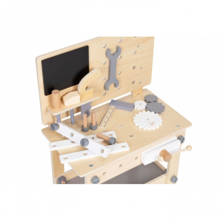 Banc de lucru din lemn cu accesorii pentru copii Ecotoys W03D076E [2]
