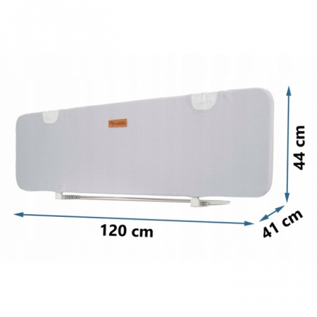 Bariera de protectie pentru pat 120 x 44 x 41 cm Nukido 722500 -Gri [5]