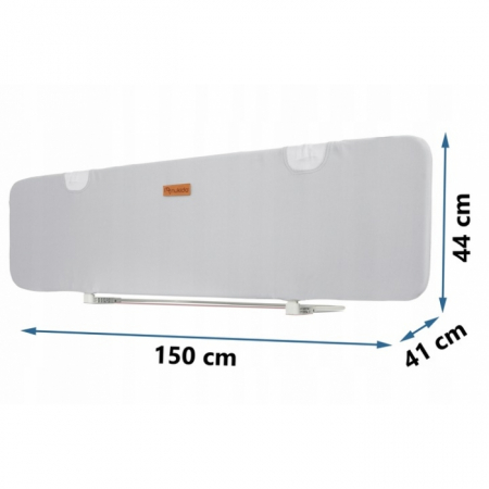 Bariera de protectie pentru pat 150 x 44 x 41 cm Nukido 722600 -Gri [5]