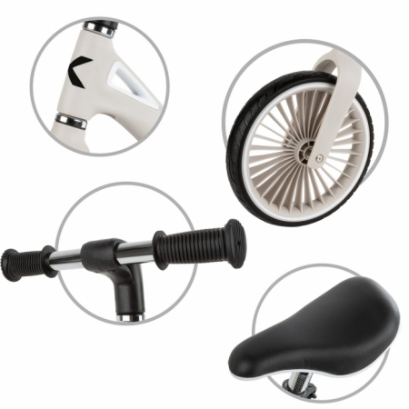 Bicicleta fara pedale, cadru nailon, roti PU, Kidwell NIX - Gri [3]