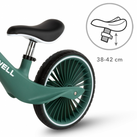 Bicicleta fara pedale, cadru nailon, roti PU, Kidwell NIX - Verde [4]