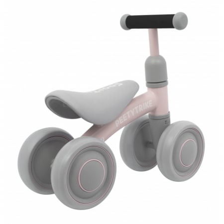 Bicicleta fara pedale cu 4 roti din plastic SporTrike - Roz [8]