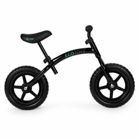 Bicicleta fara pedale cu roti din spuma EVA Ecotoys YM-BB-13 - Negru [1]