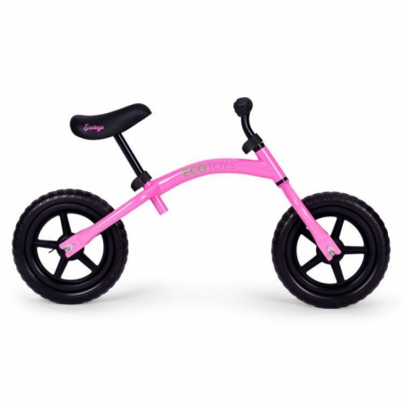Bicicleta fara pedale cu roti din spuma EVA Ecotoys YM-BB-13 - Roz [1]