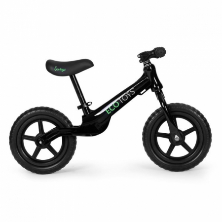 Bicicleta fara pedale cu roti din spuma EVA Ecotoys YM-BB-17 - Negru [1]