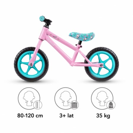 Bicicleta fara pedale cu roti din spuma EVA Kidwell MUNDO - Unicorn [4]
