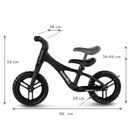 Bicicleta fara pedale Kidwell JOGO - Black [6]