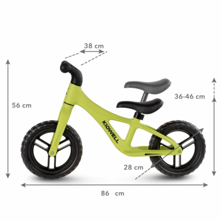 Bicicleta fara pedale Kidwell JOGO - Lime [6]