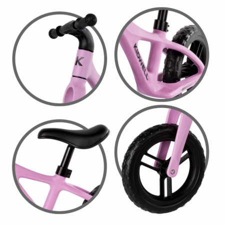 Bicicleta fara pedale Kidwell JOGO - Pink [3]