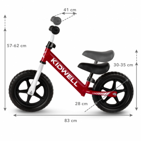 Bicicleta fara pedale Kidwell REBEL Red [5]