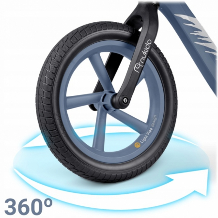 Bicicleta fara pedale pentru copii, 87 x 39 x 54 cm, roti EVA, Light Flee Nukido NK-604 - Bleumarin [3]