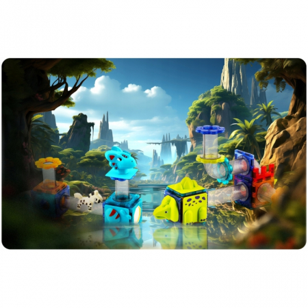 Blocuri magnetice, 107 elemente, Paradisul Dinozaurilor Ricokids RK-757 [2]