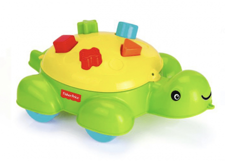 Jucarii Educative - Broscuta cu sortator de forme geometrice si jucarie de tras-Fisher Price