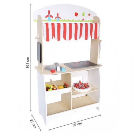 Bucatarie Ecotoys CA04063 + set accesorii [1]